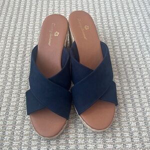 Tommy Bahama Espadrille Wedge Sandals Size 9.5
